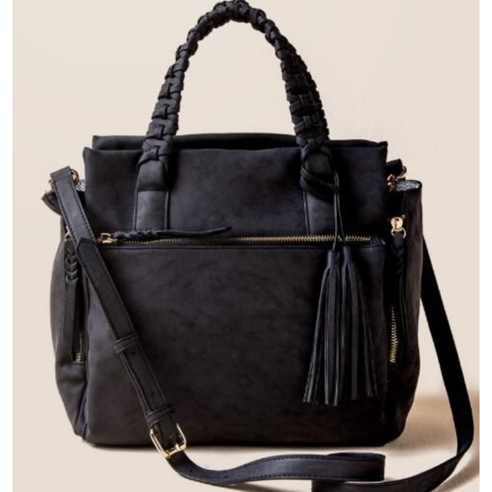 Francesca’s Collections Perry Braided Satchel